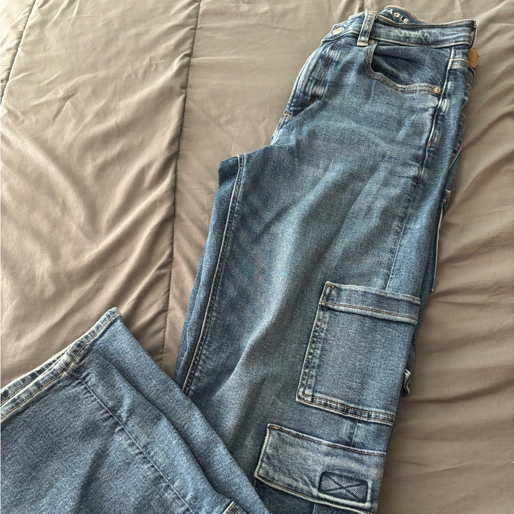 American Eagle Outfitters Blue Relaxed Jeans Classic Denim Style